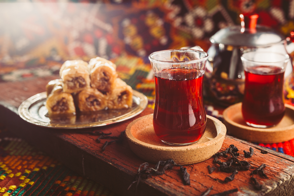 delicioso chá turco e baklava