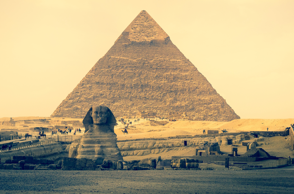 Pirâmide de Quéfren  e Grande Esfinge de Gizé